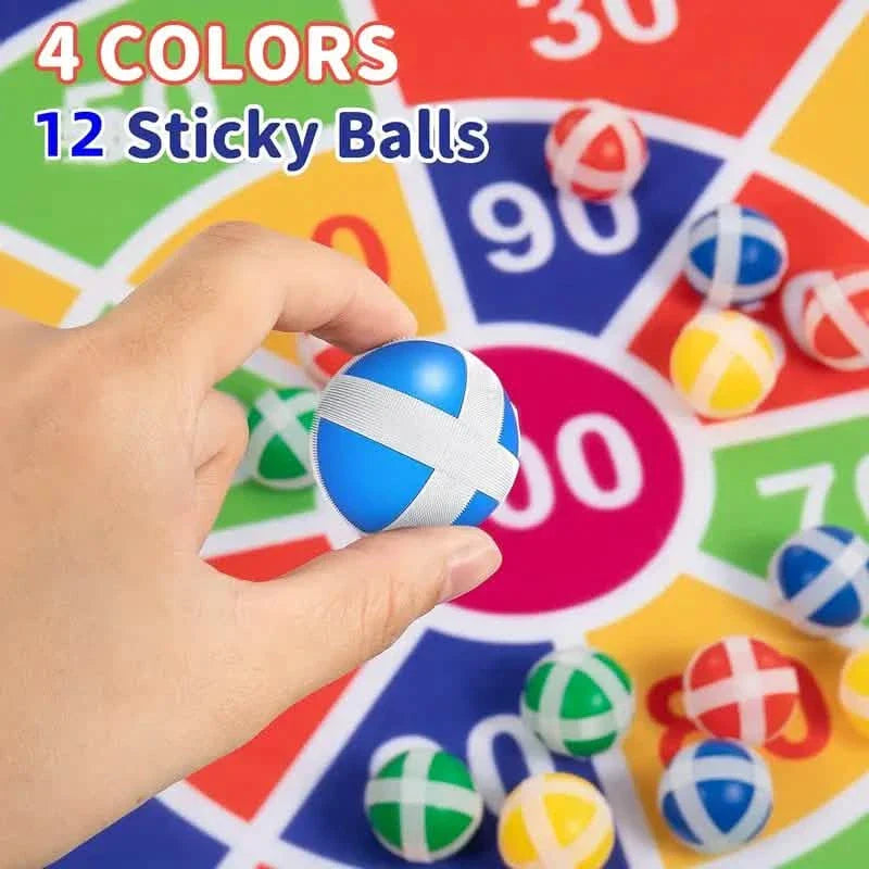 Large 29" Dart Board With Sticky Balls, Indoor &amp; Outdoor Fun Party Play Game Toys