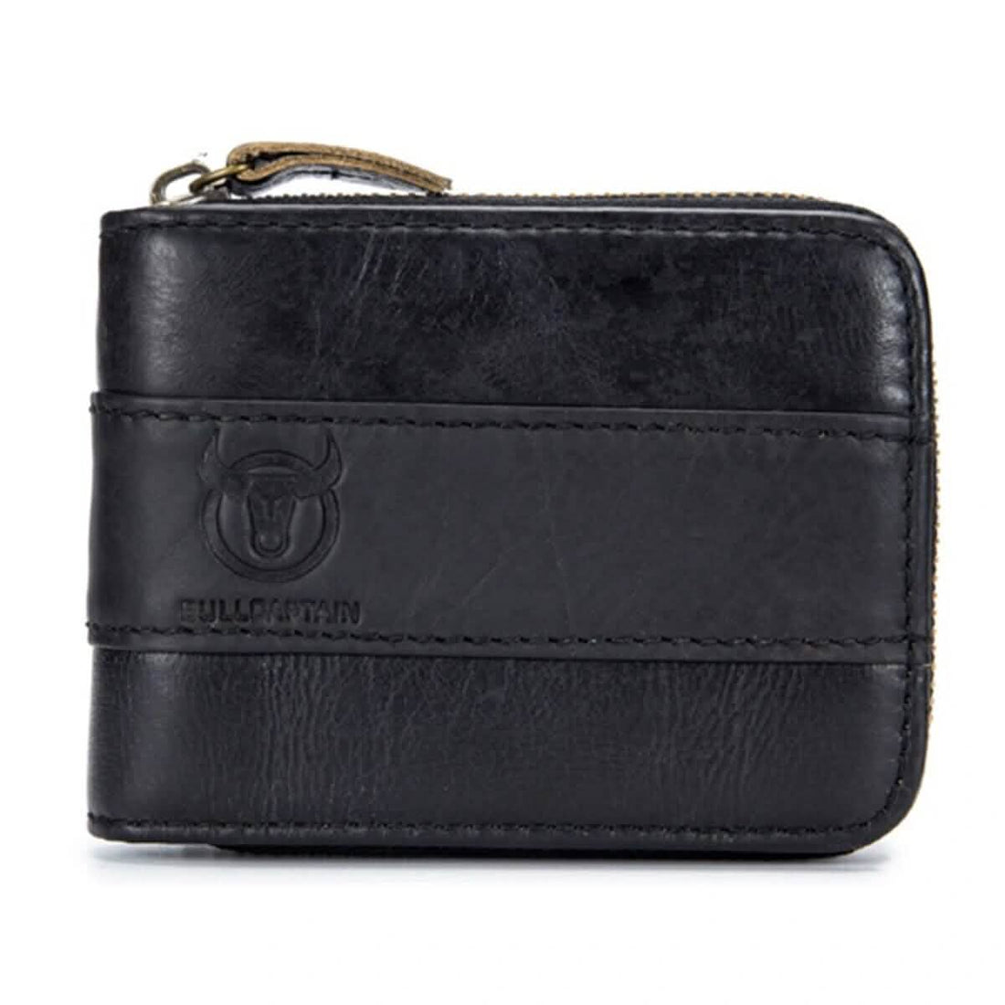 Leather Tri-Fold Anti-Magnetic Vintage 11 Card Slot Men&