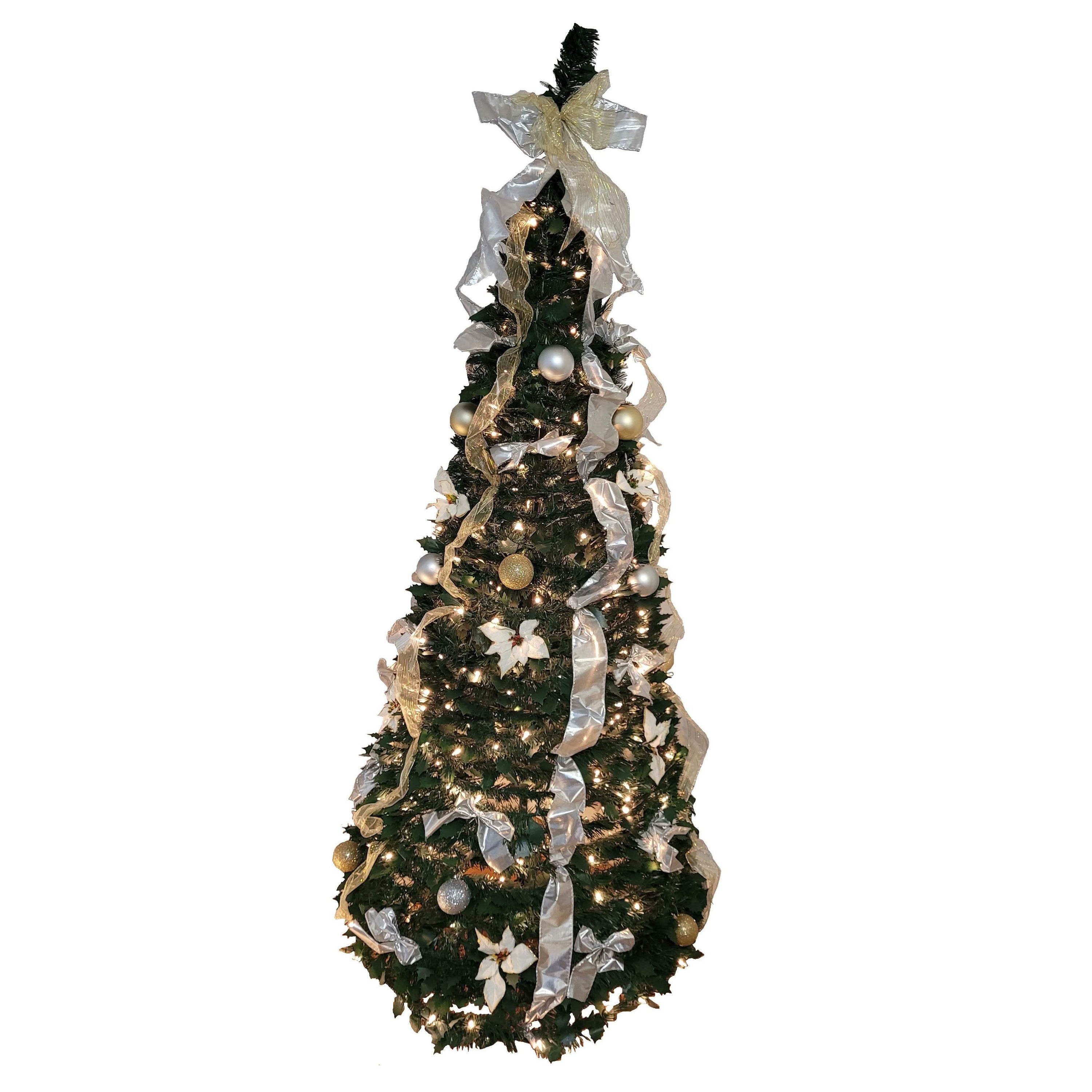 Let It Snow Holiday Collection Pop-Up Tree with Clear Lights - Assorted Styles