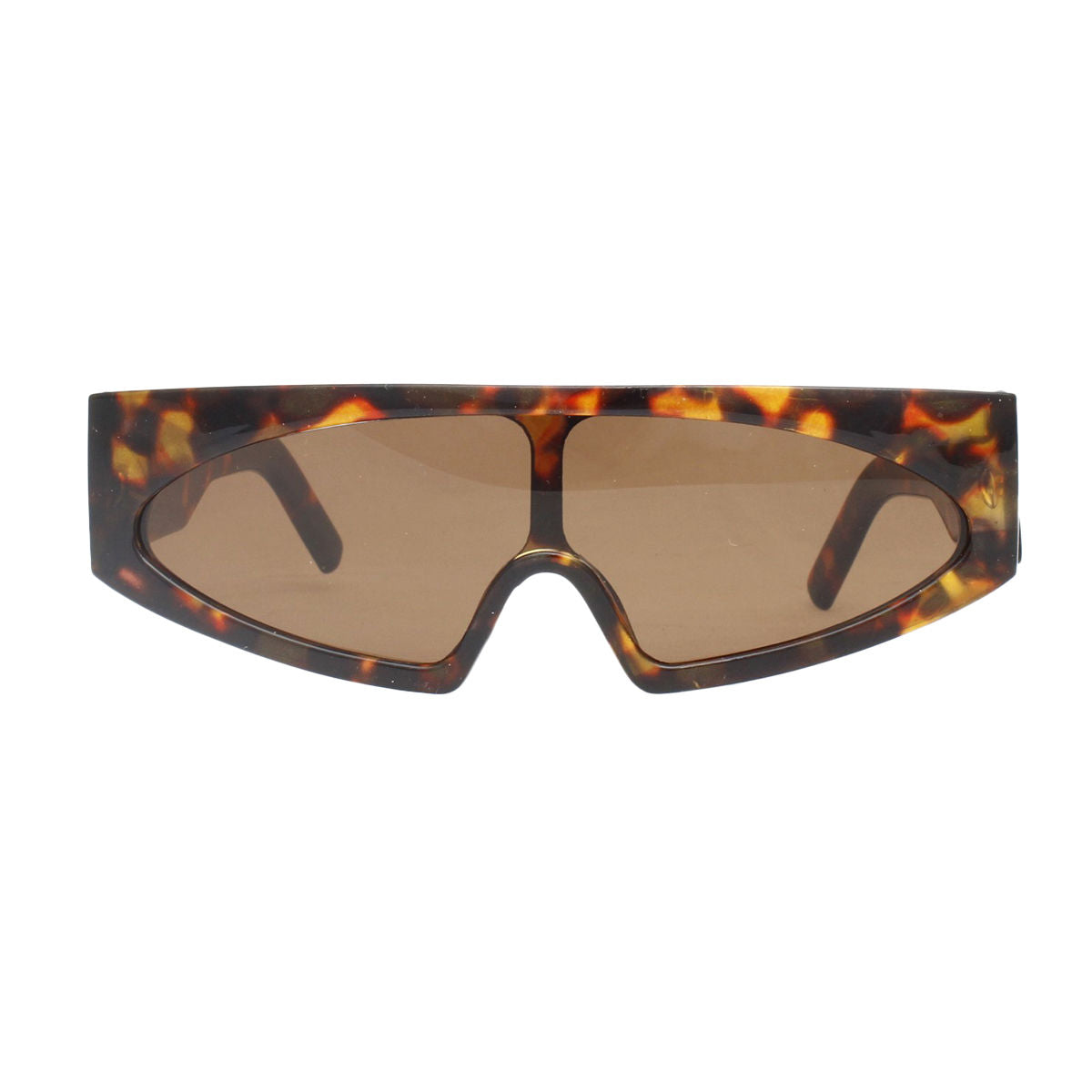 Sunglasses Thin Visor Tortoiseshell Modern Stylish Eyewear