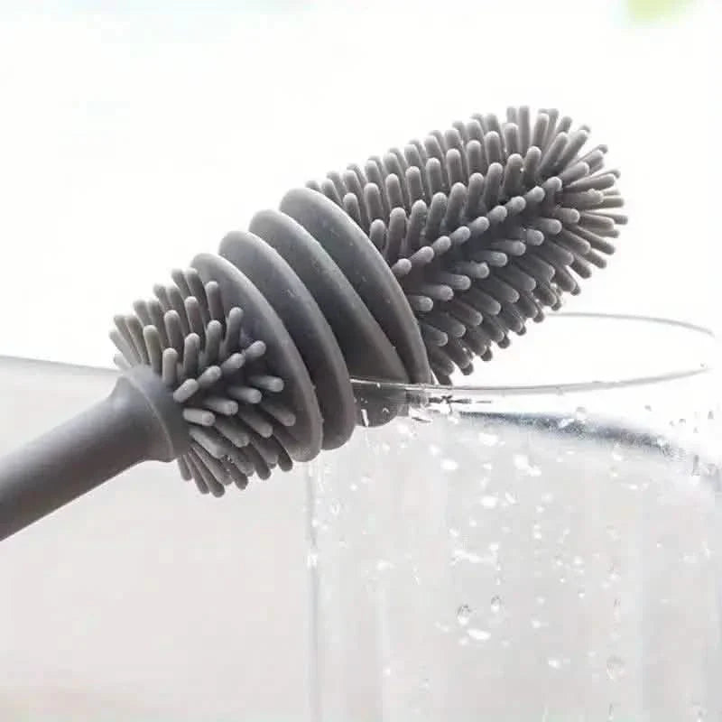 Long-Handle Silicone Cup &amp; Bottle Brush