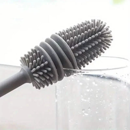 Long-Handle Silicone Cup &amp; Bottle Brush