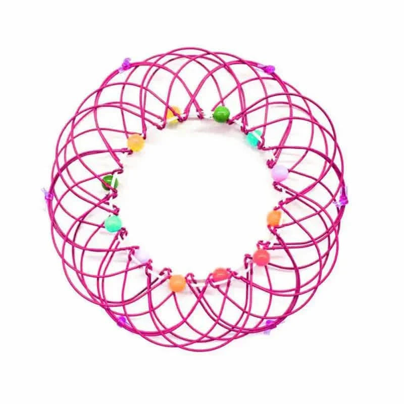 Mandala Decompression Flower Basket &amp; Steel Ring Sensory Toys