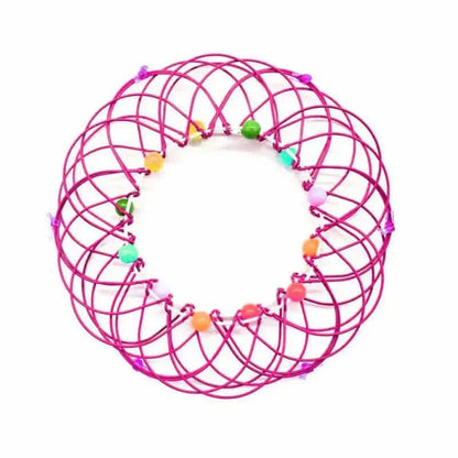 Mandala Decompression Flower Basket &amp; Steel Ring Sensory Toys