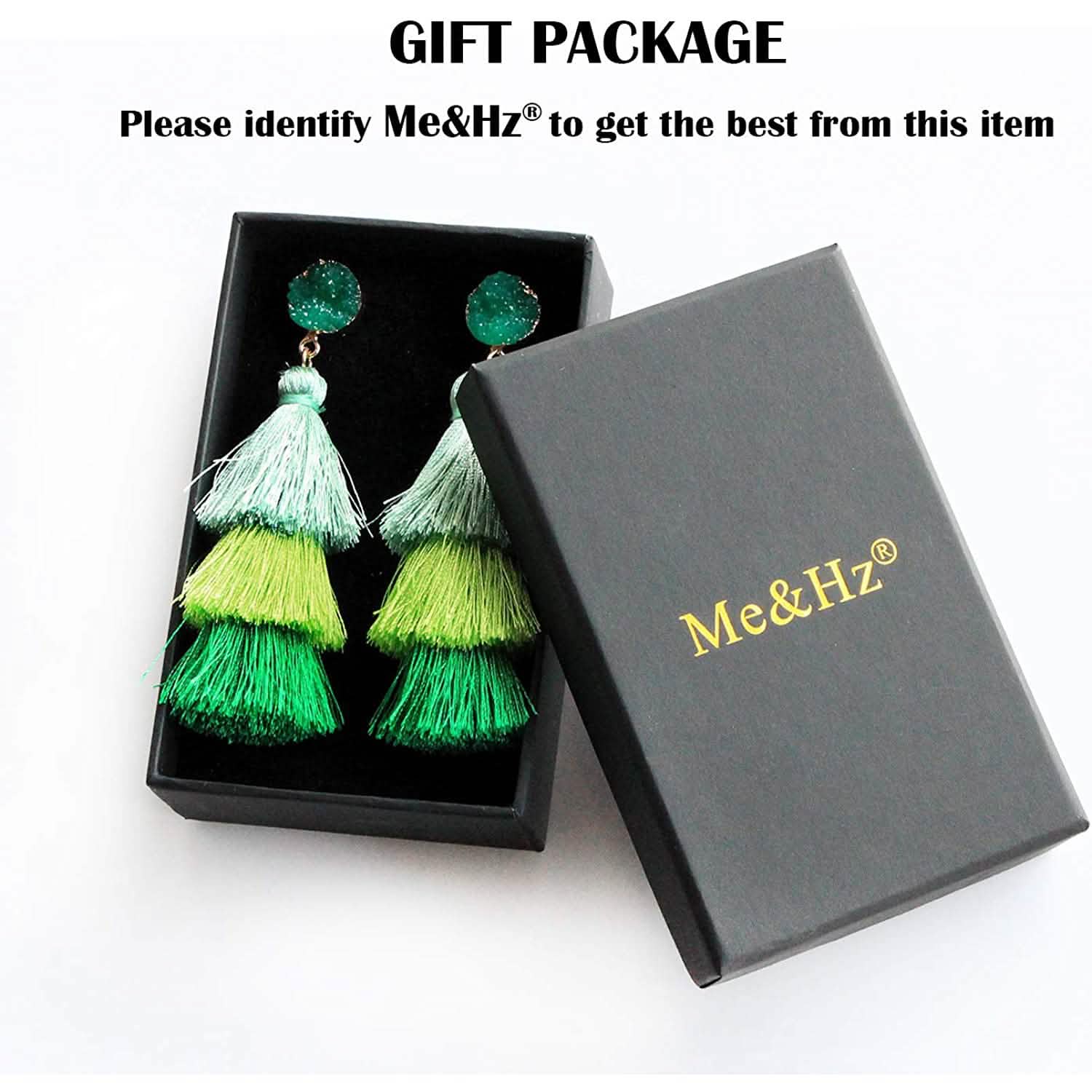 Me&amp;Hz Colorful Layered Tassel Earrings