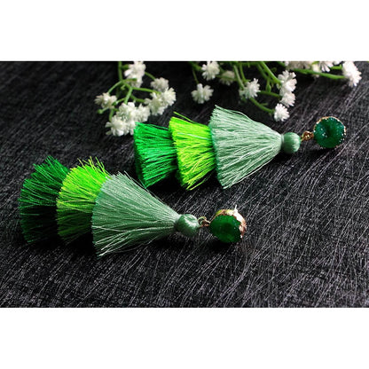 Me&amp;Hz Colorful Layered Tassel Earrings