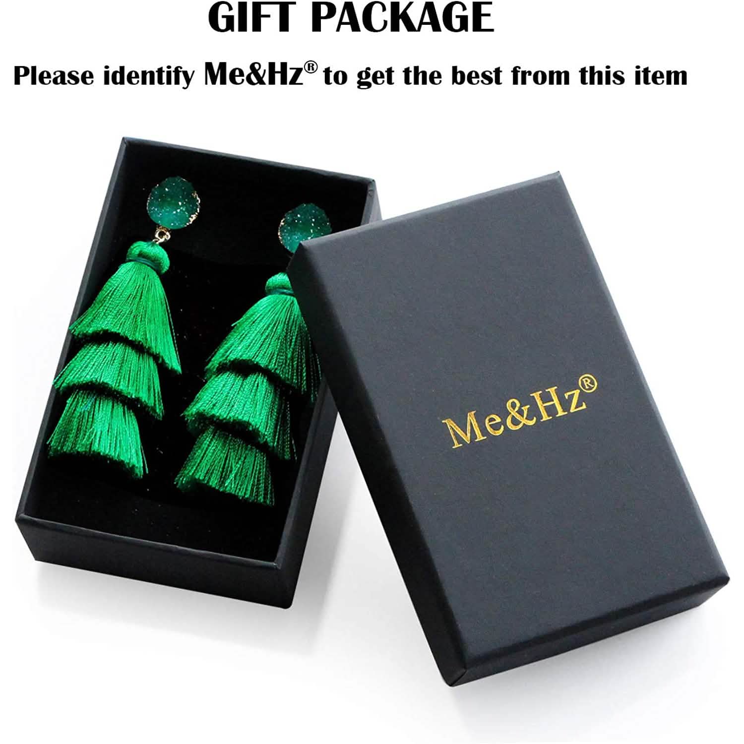 Me&amp;Hz Colorful Layered Tassel Earrings