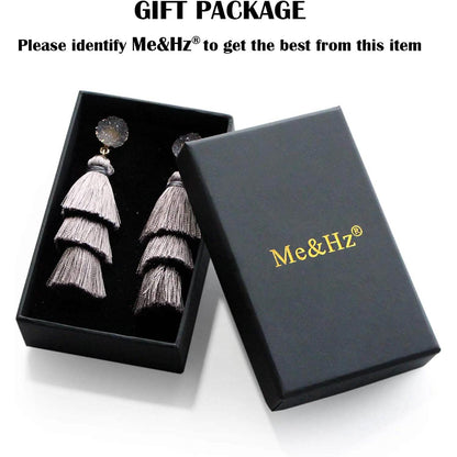 Me&amp;Hz Colorful Layered Tassel Earrings