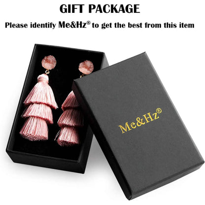 Me&amp;Hz Colorful Layered Tassel Earrings