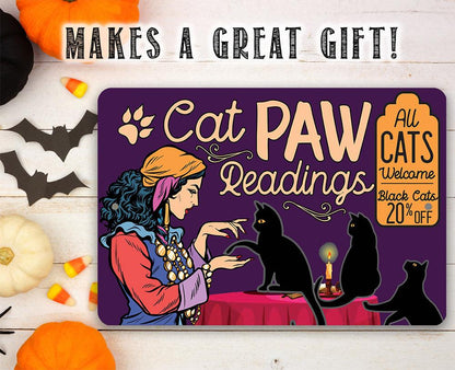 Cat Paw Readings - Metal Sign