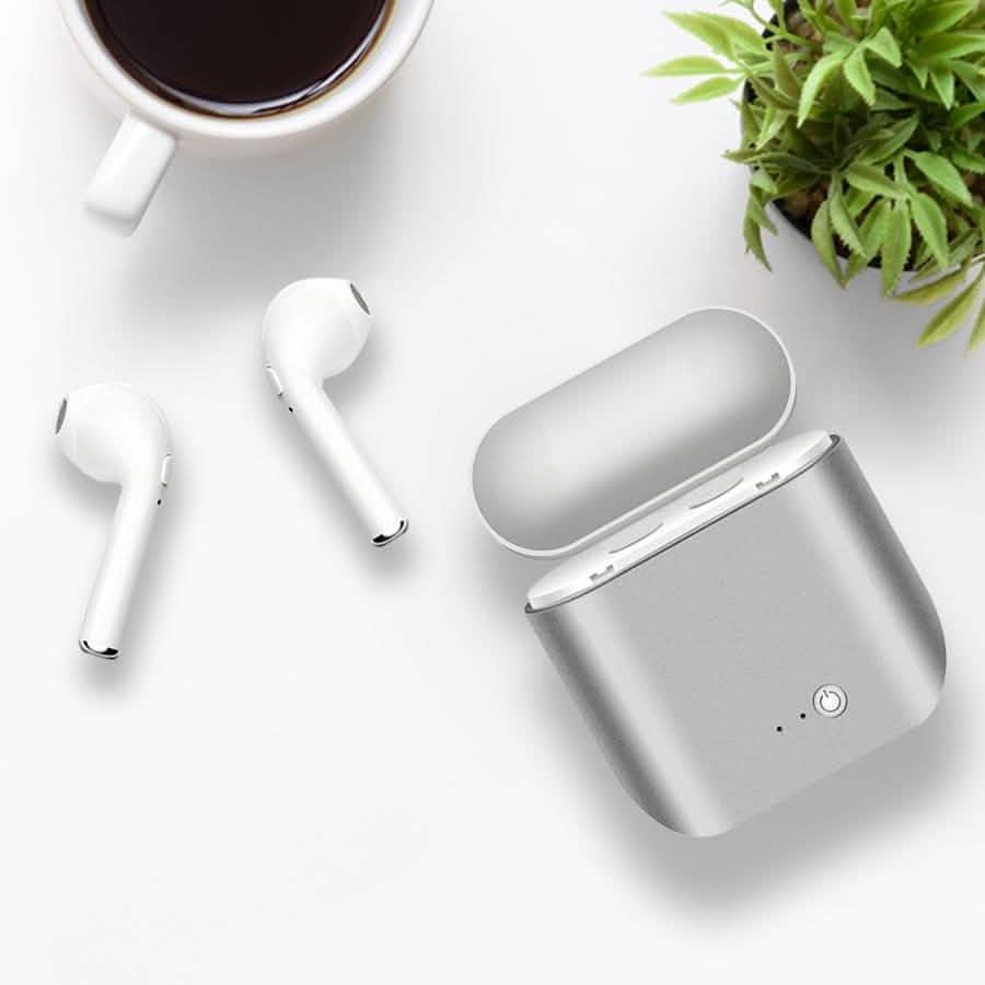 Metallic Wireless Earbuds &amp; Charging Case Set