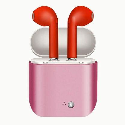 Metallic Wireless Earbuds &amp; Charging Case Set
