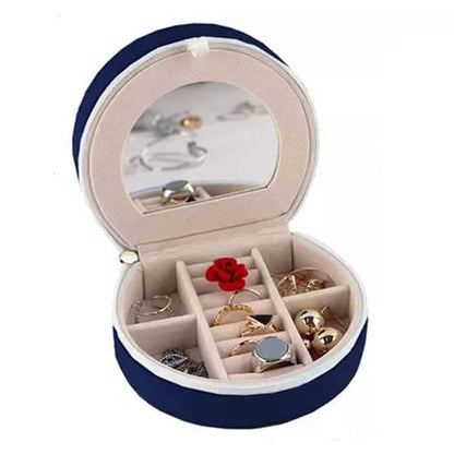 Mini Portable Travel Jewelry Box &amp; Jewelry Organizer