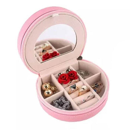 Mini Portable Travel Jewelry Box &amp; Jewelry Organizer