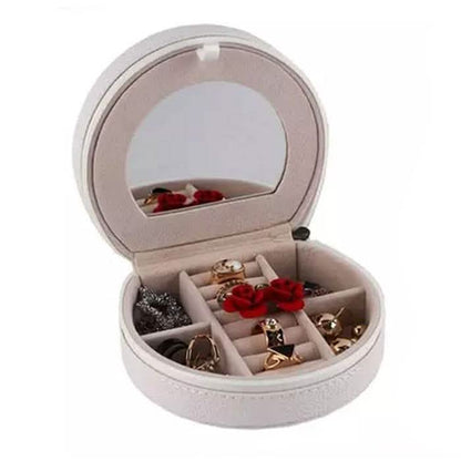 Mini Portable Travel Jewelry Box &amp; Jewelry Organizer