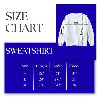 Crew Sweatshirt Blue Embroidered Greek Gear Casual Stylish Top