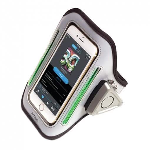 MYGUARD SPORT LED Armband &amp; Safety Alarm with Phone Holder