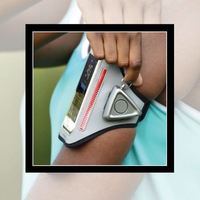 MYGUARD SPORT LED Armband &amp; Safety Alarm with Phone Holder