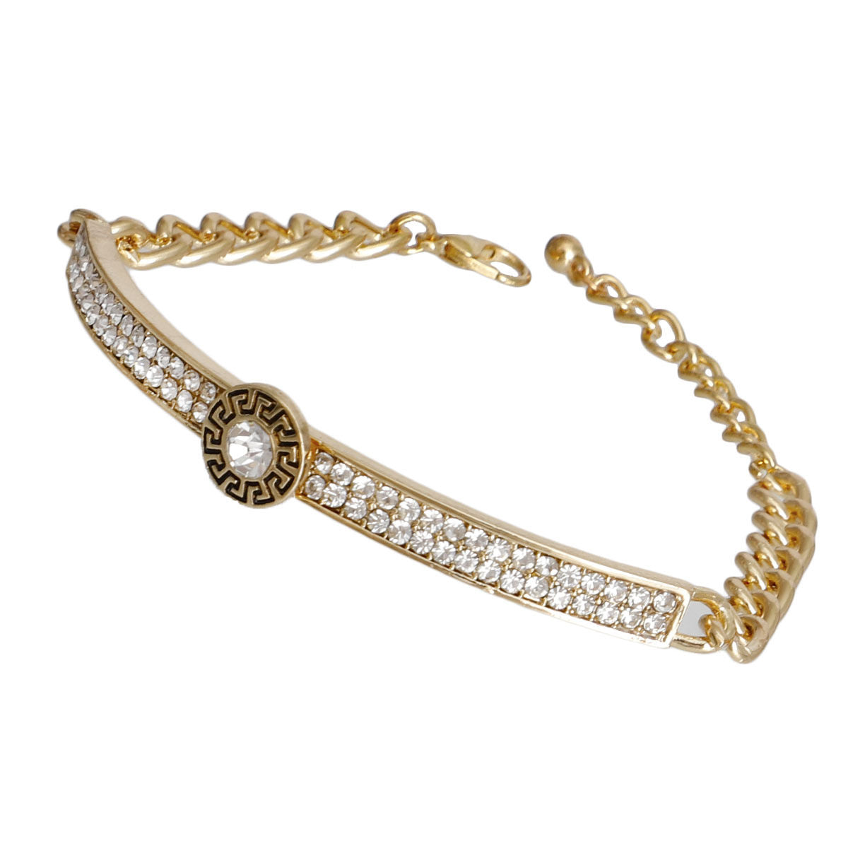 Bangle Bracelet Gold Chain Half Chain Stylish Statement Jewelry
