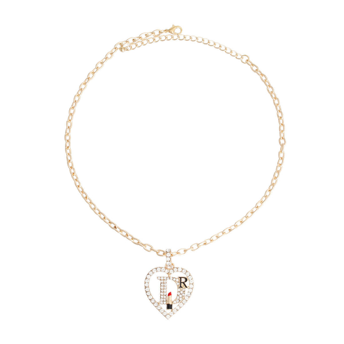 Statement Heart Necklace Gold Designer Stylish Jewelry