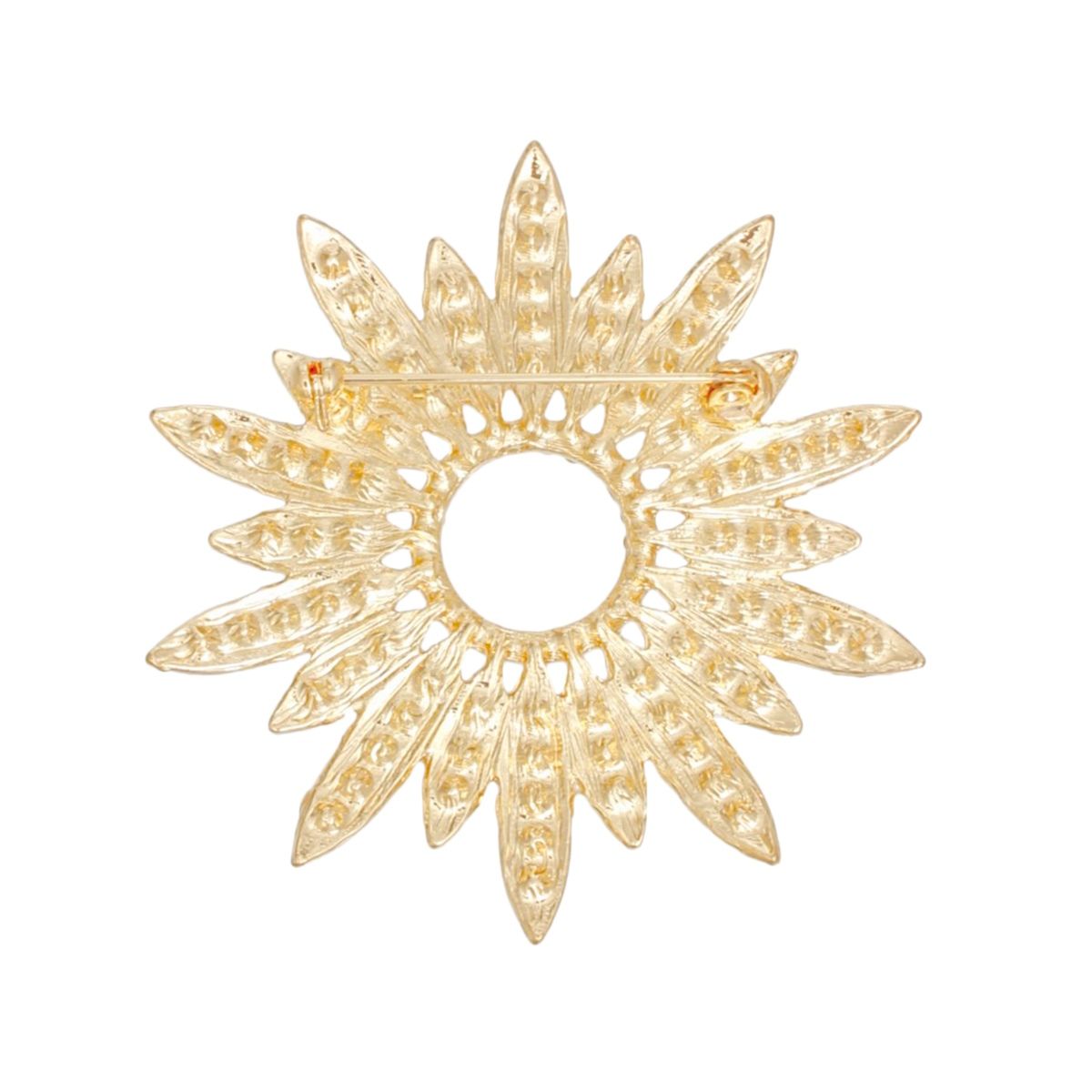 Statement Brooch Celestial Star Pin in Red and Green for Women Stylish Accessory
