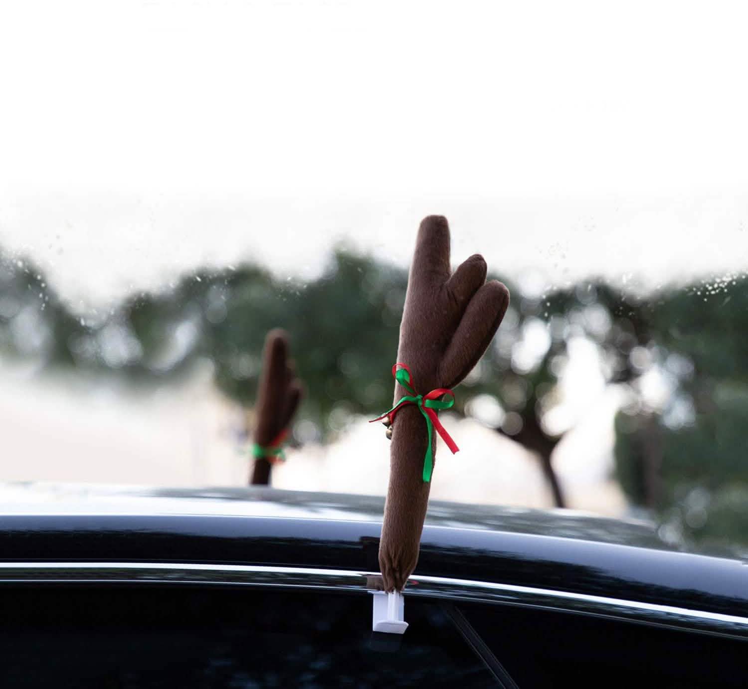 OxGord Car Reindeer Antlers &amp; Nose Christmas Costume