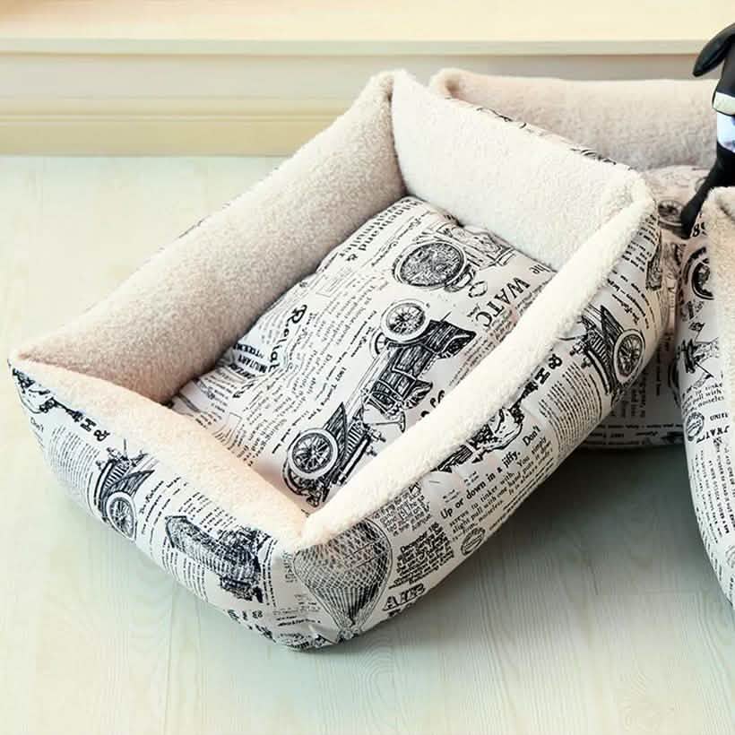 Oxgord Paws &amp; Pals Plush Dog Bed
