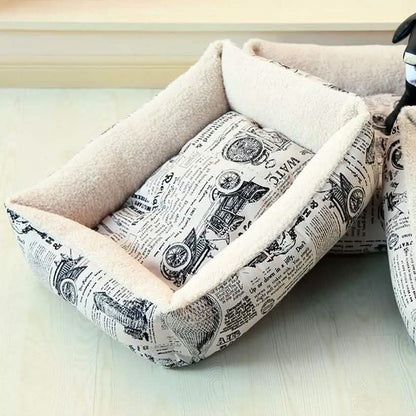 Oxgord Paws &amp; Pals Plush Dog Bed