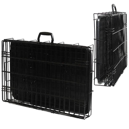 Paws &amp; Pals Double Door Wire Dog Crate with Tray