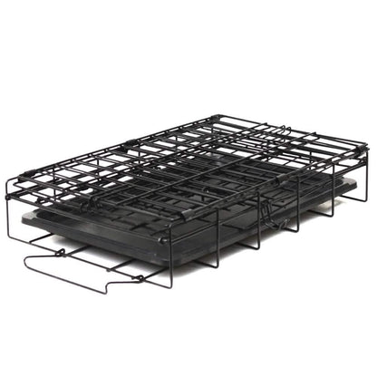 Paws &amp; Pals Double Door Wire Dog Crate with Tray