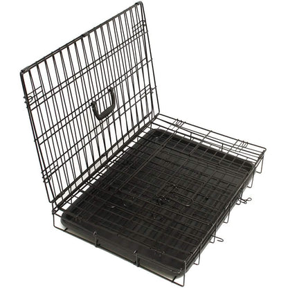 Paws &amp; Pals Double Door Wire Dog Crate with Tray