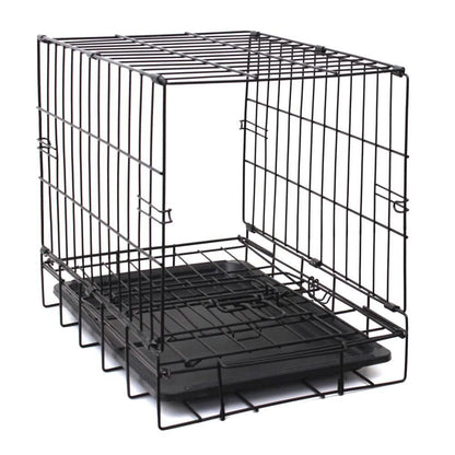 Paws &amp; Pals Double Door Wire Dog Crate with Tray