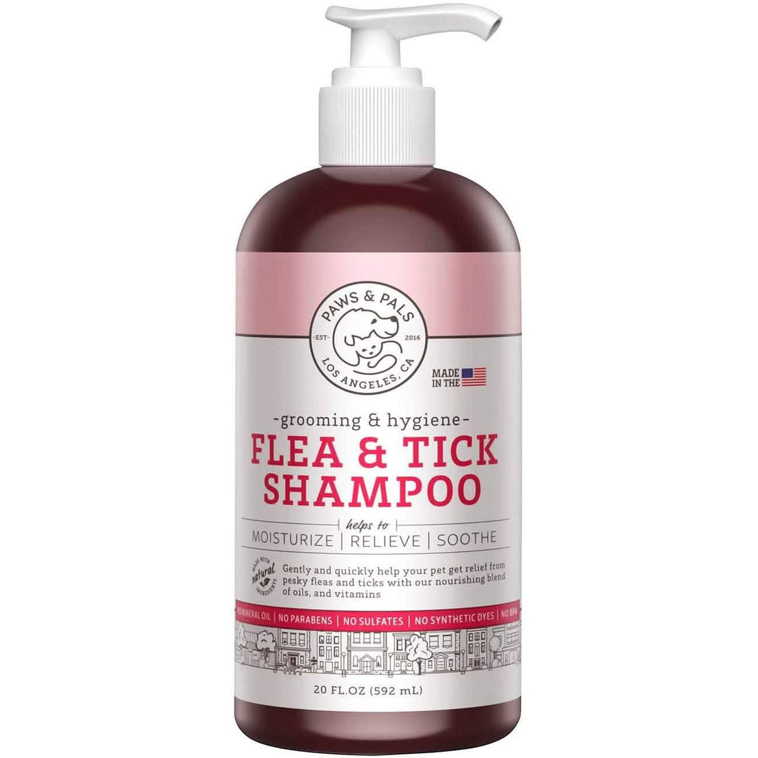 Paws &amp; Pals Flea and Tick Shampoo for Dogs &amp; Cats