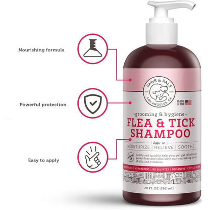 Paws &amp; Pals Flea and Tick Shampoo for Dogs &amp; Cats