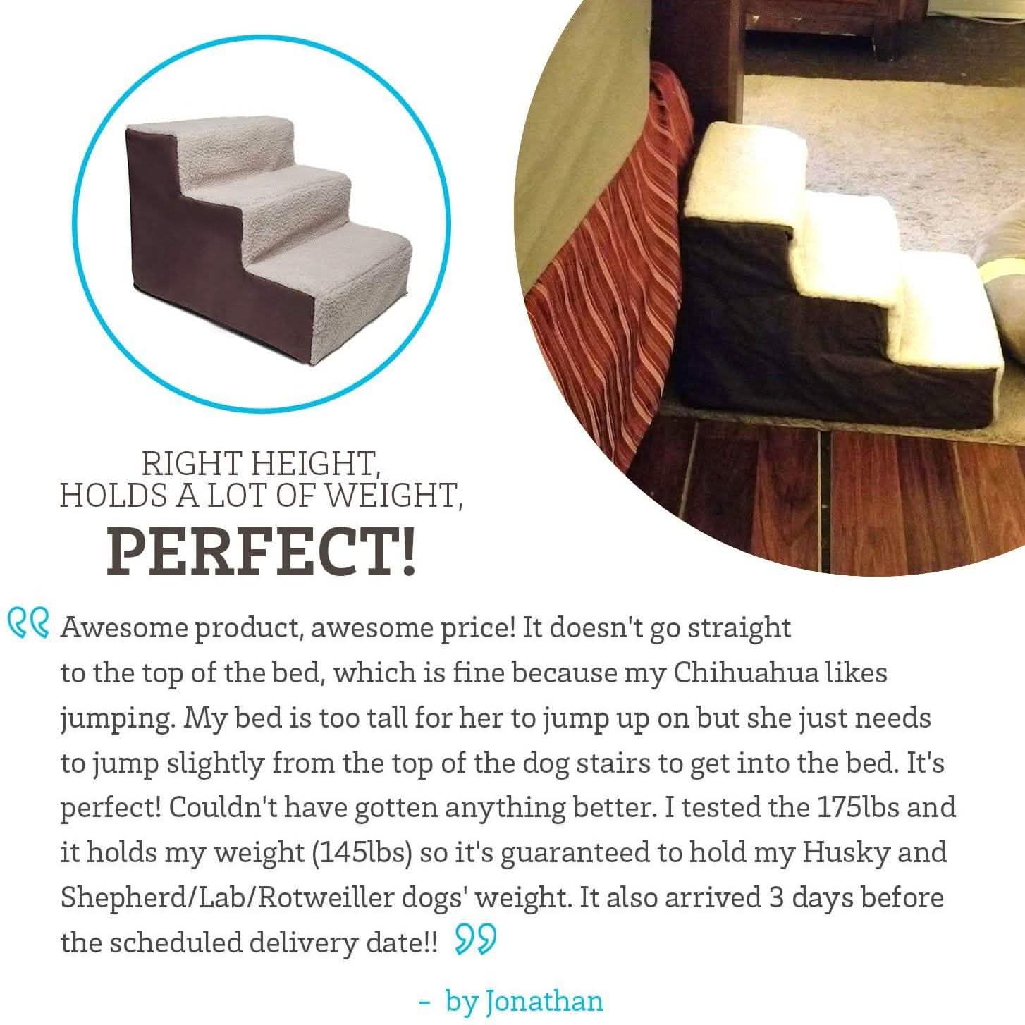 Paws &amp; Pals Padded Pet Stairs