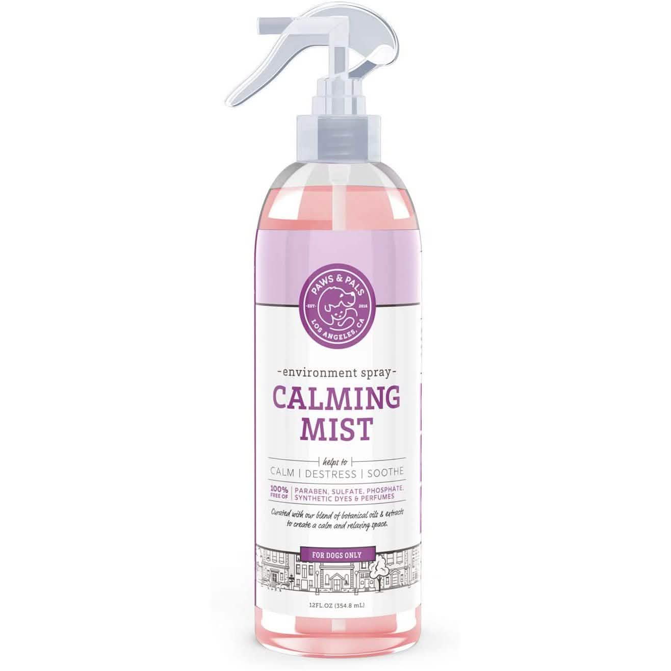 Paws &amp; Pals Pet Natural Calming Spray Cologne or Chews Treat for Dogs and Cats