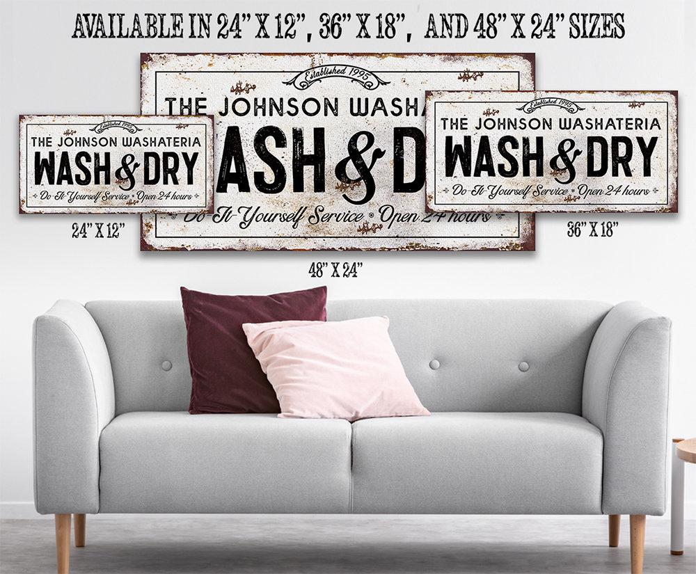 Personalized - Wash And Dry - Canvas