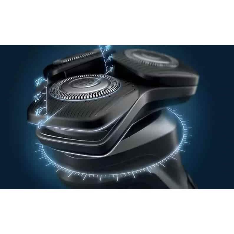 Philips Wet &amp; Dry Shaver 5000 with SkinIQ Tech + Shave Heads, Charging &amp; Cleaning Base (Refurbished)