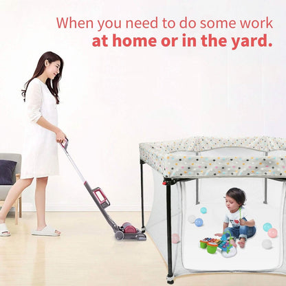 Portable Folding Playard for Babies, Toddler Indoor &amp; Outdoor Play
