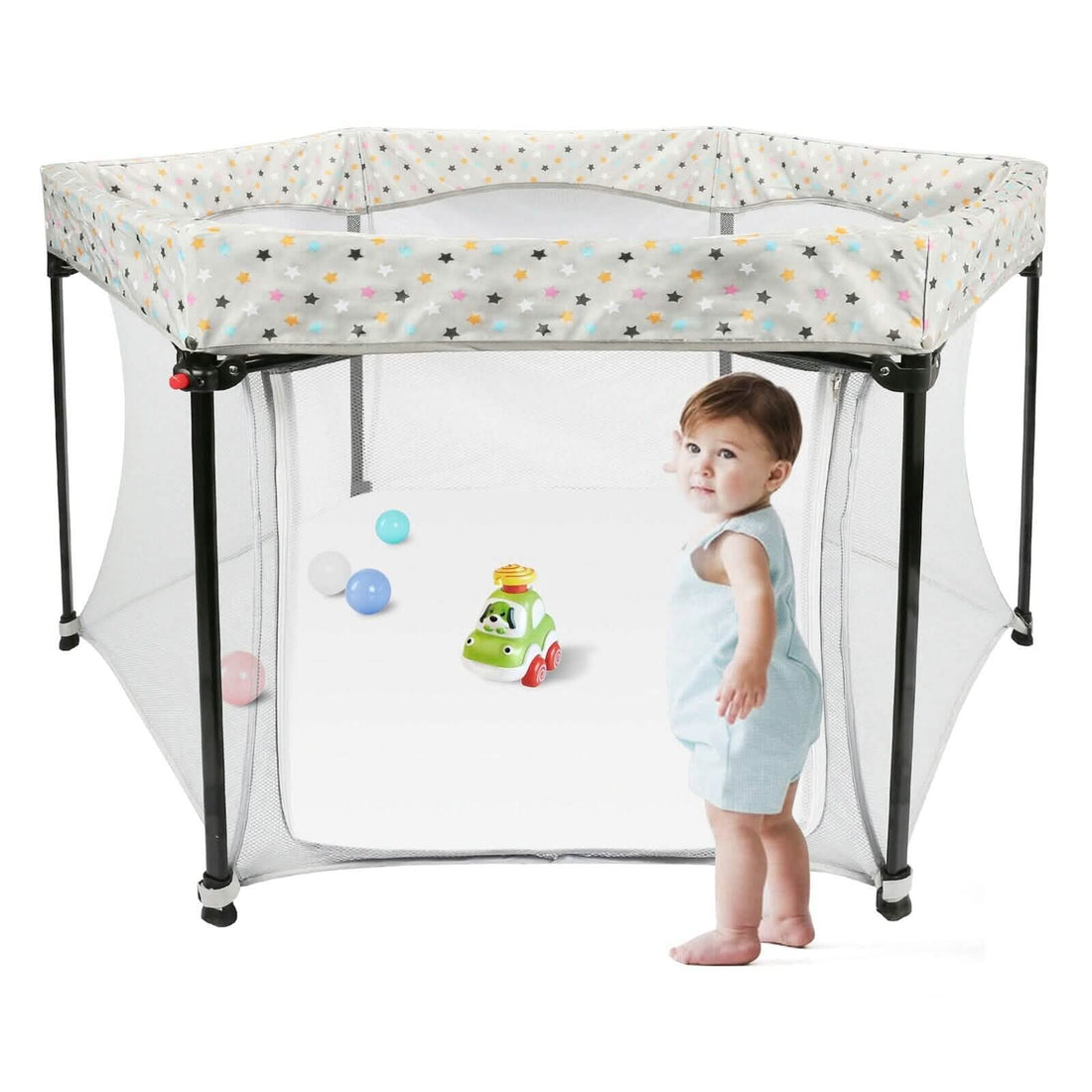 Portable Folding Playard for Babies, Toddler Indoor &amp; Outdoor Play