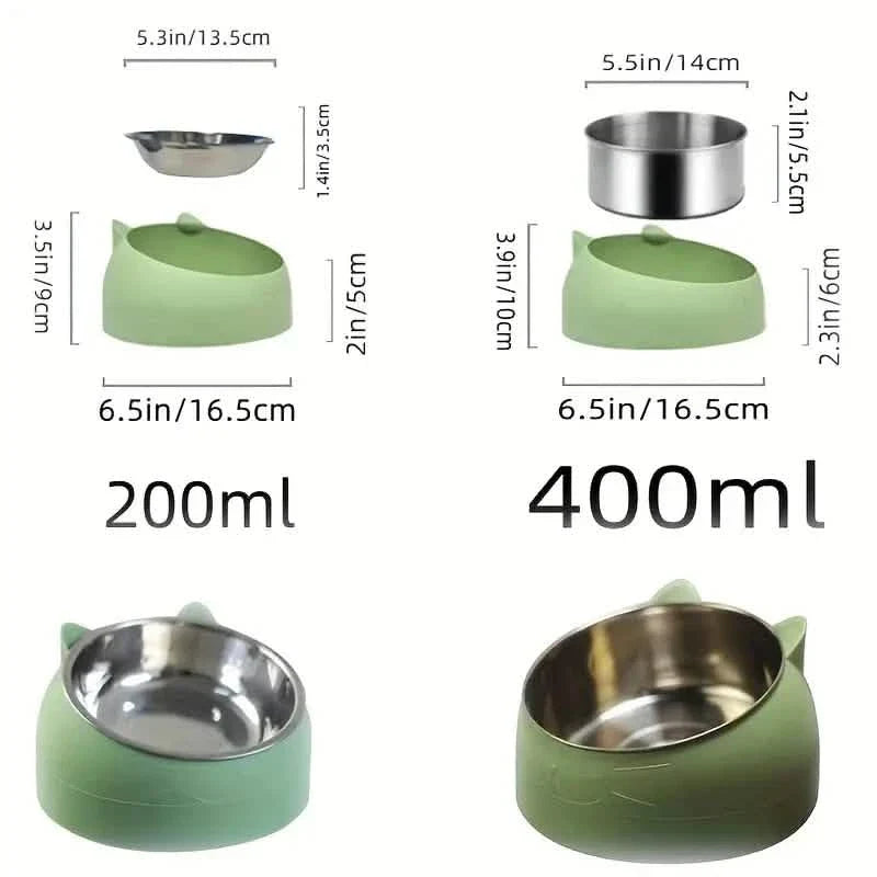 Premium Stainless Steel Cat &amp; Dog Bowls - Non Slip Base for Food &amp; Water