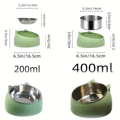 Premium Stainless Steel Cat &amp; Dog Bowls - Non Slip Base for Food &amp; Water