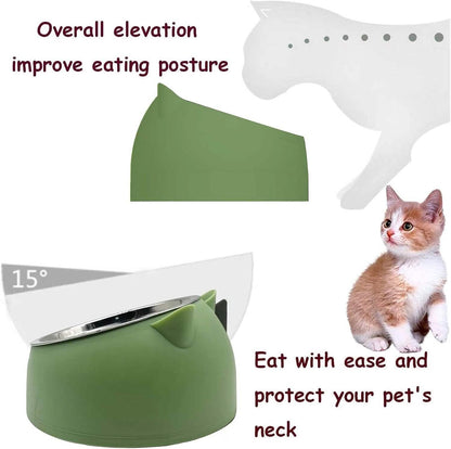 Premium Stainless Steel Cat &amp; Dog Bowls - Non Slip Base for Food &amp; Water