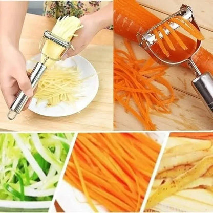 Premium Stainless Steel Vegetable Grater &amp; Peeler