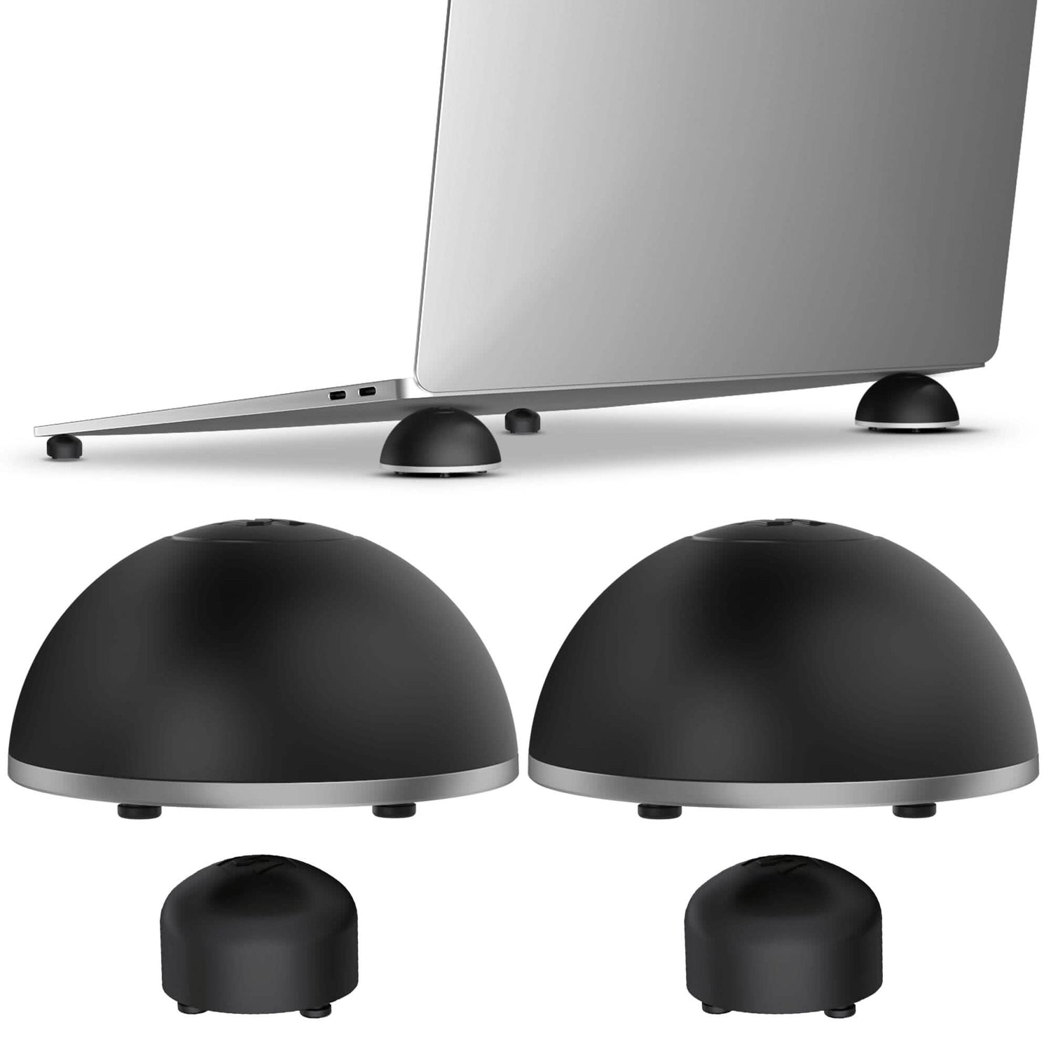 Purely Laptop Cooling Pad Legs Portable Magnetic Ball Opens Into 4 Non-Slip Laptop Stand Legs