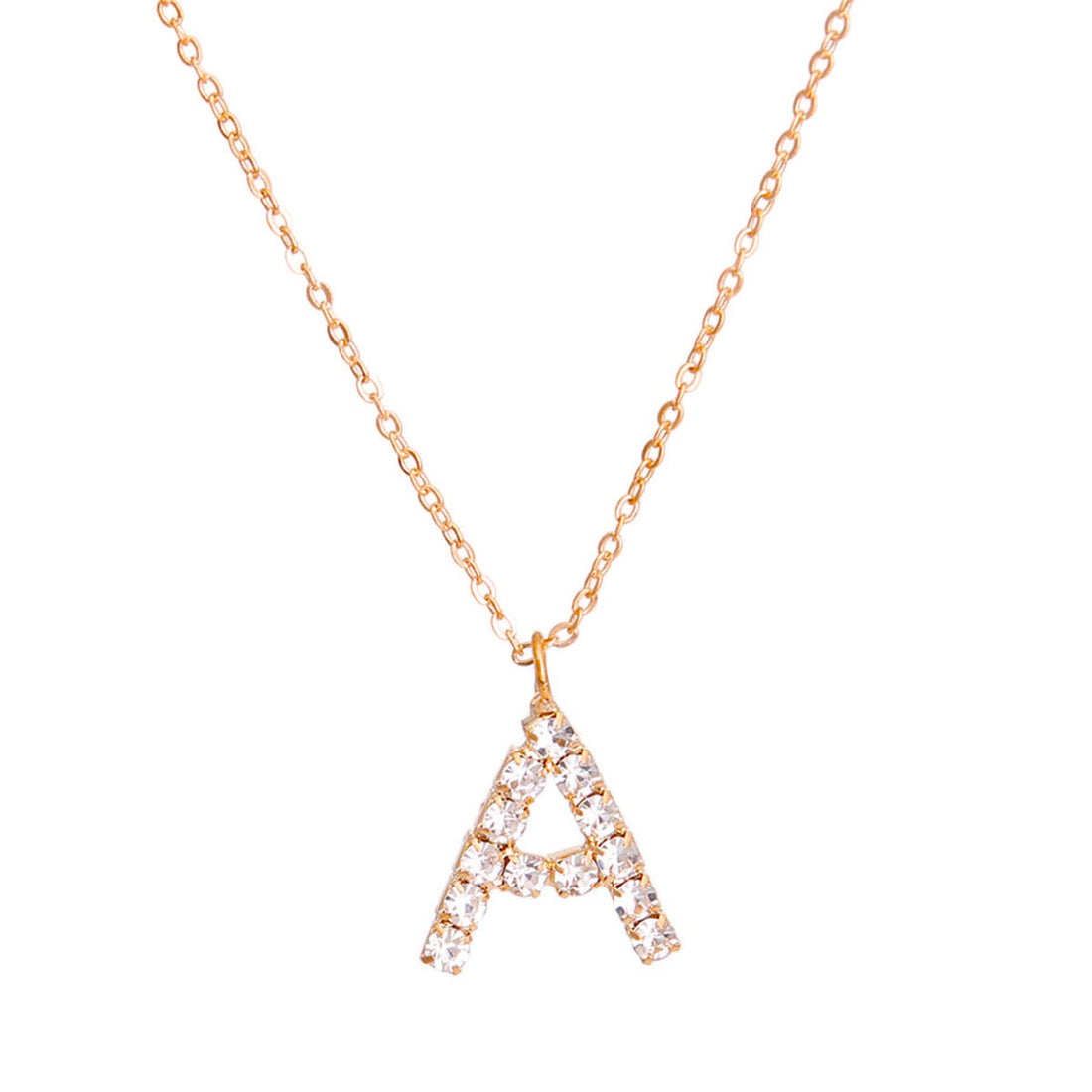 Statement Gold Initial A Necklace Stylish Fashion Jewelry Accessory