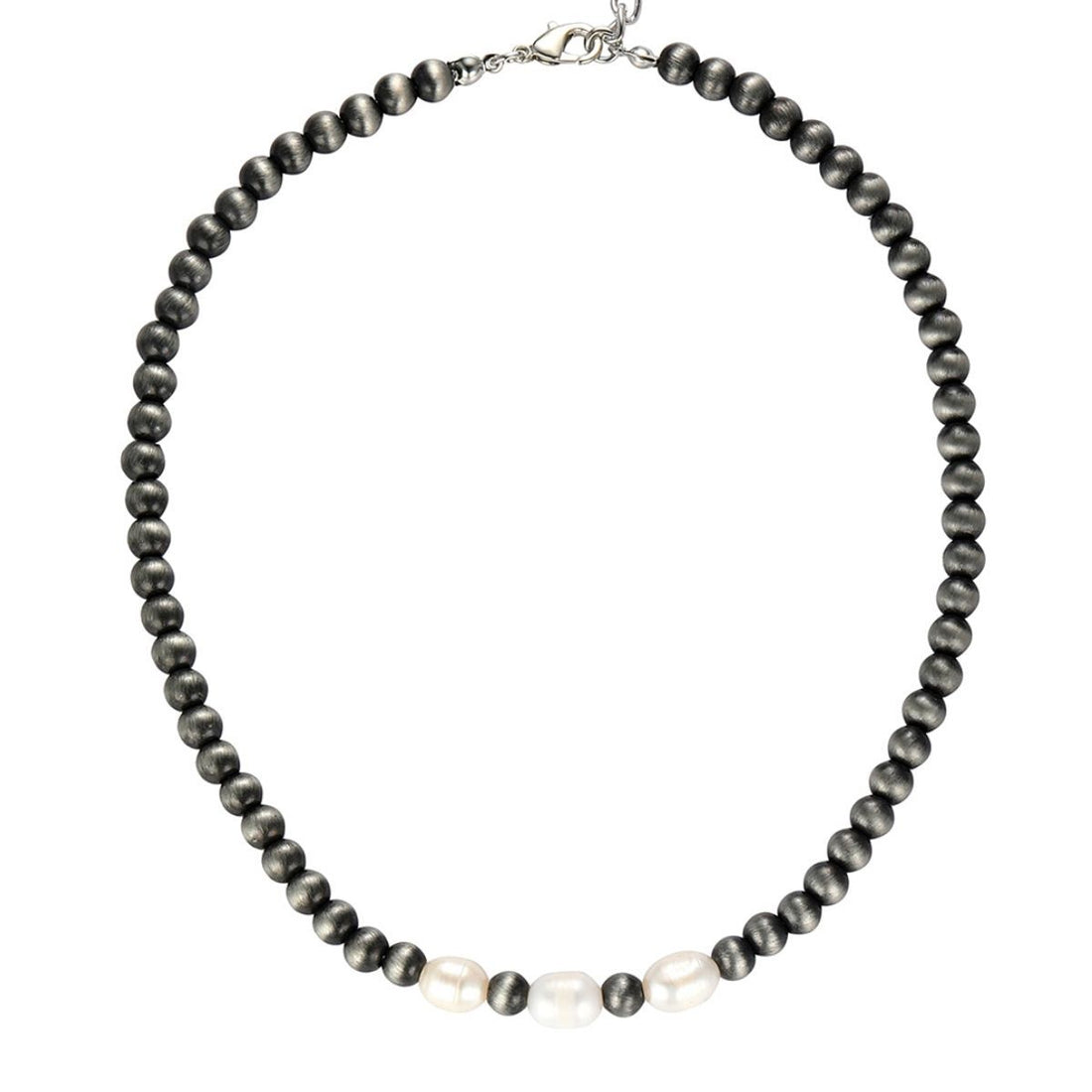 Statement Necklace Freshwater Pearl Faux Navajo Stylish Chic Jewelry Accessory