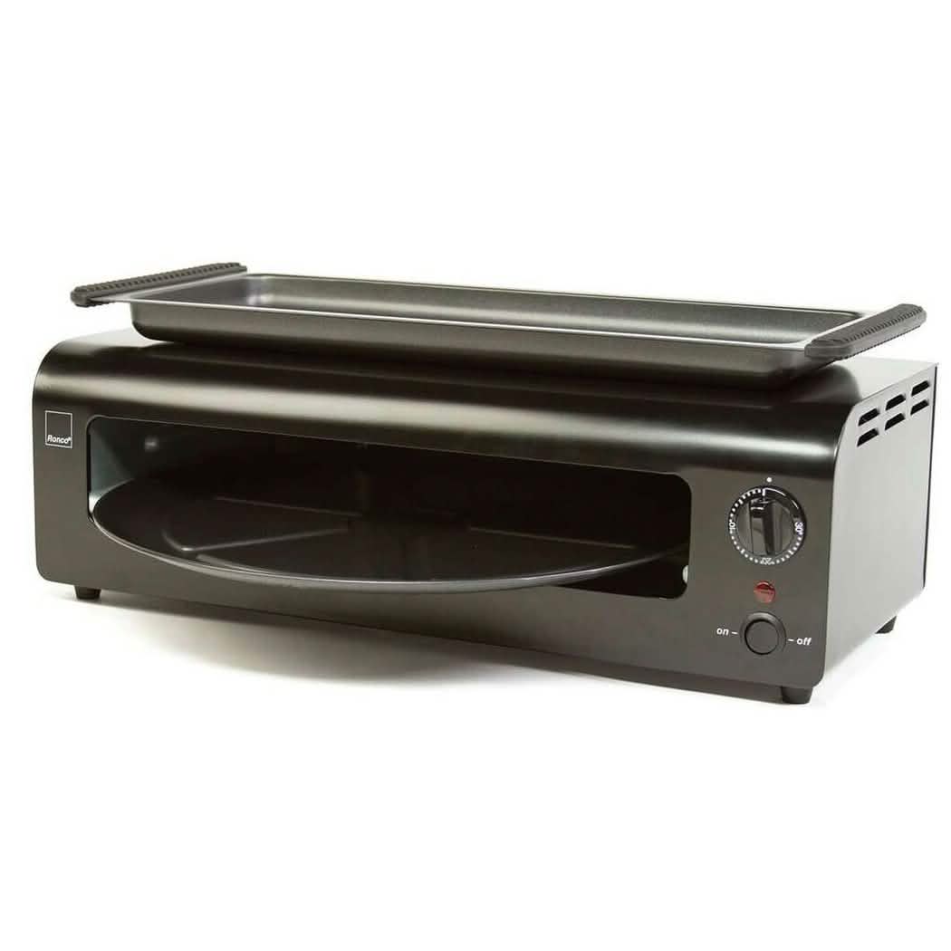 Ronco Pizza &amp; More Home Pizza and Wing Oven with Removable Warming Tray and Pan