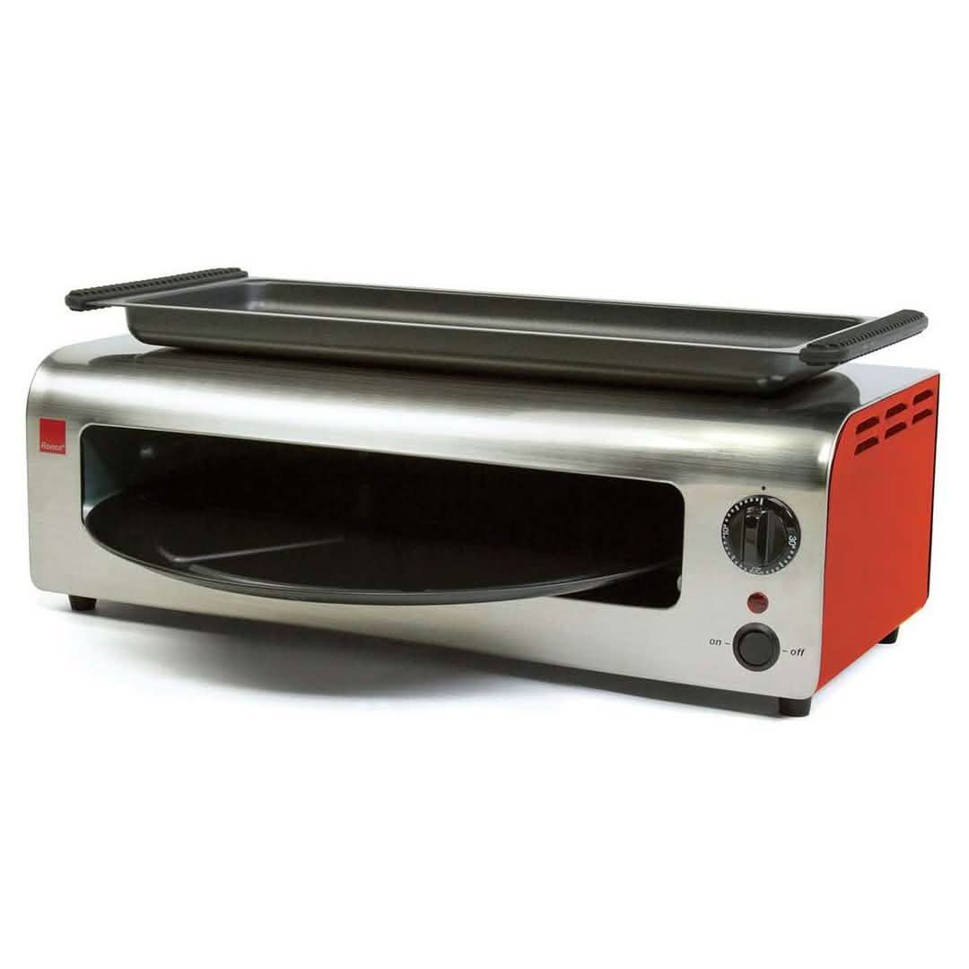 Ronco Pizza &amp; More Home Pizza and Wing Oven with Removable Warming Tray and Pan