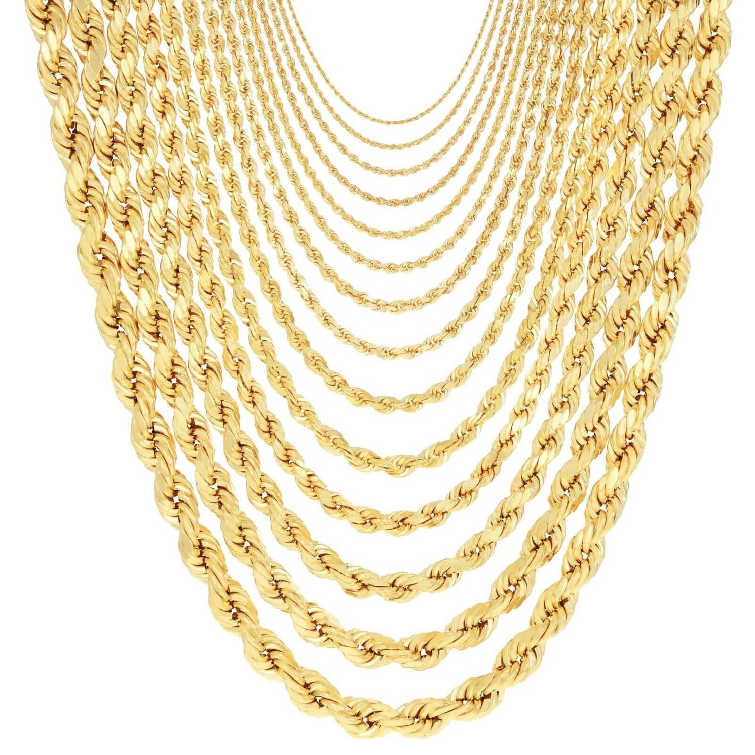 Rope Chain in Yellow Gold - 3mm